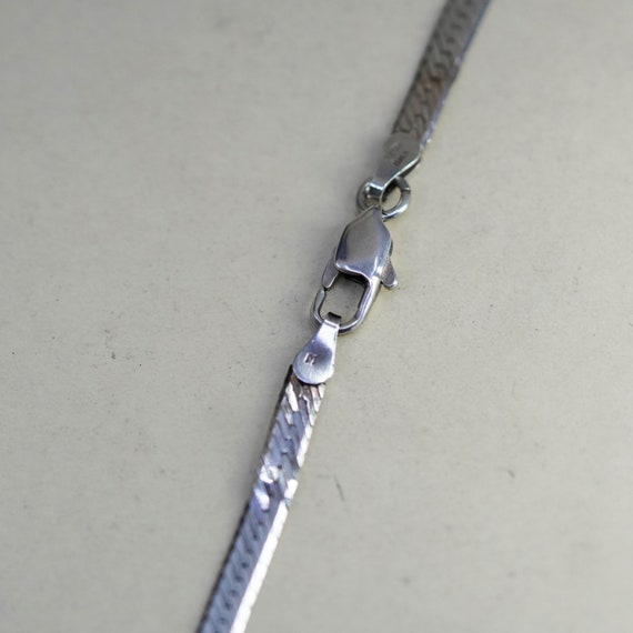 20” 4mm, Vintage Italy sterling silver necklace, … - image 3