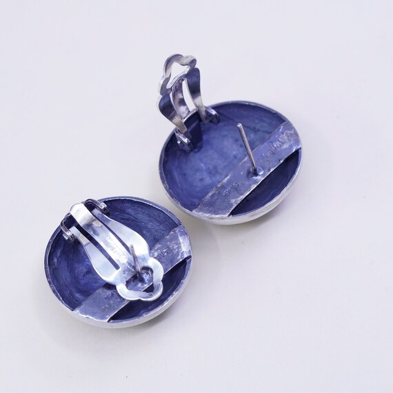 Designer modern Sterling silver handmade earrings… - image 5