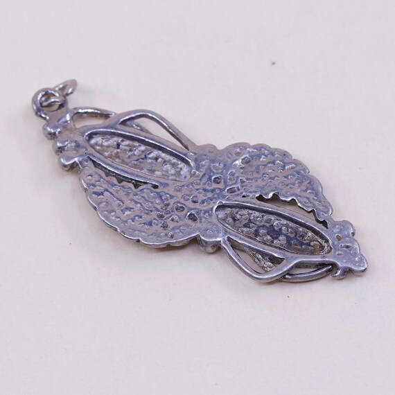 Vintage (021432) sterling silver handmade pendant… - image 4