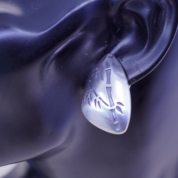Designer modern Sterling silver handmade earrings… - image 2