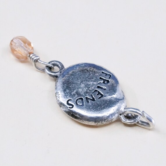.925 Sterling Silver Nugget Charm Pendant – No Stone, Made In USA