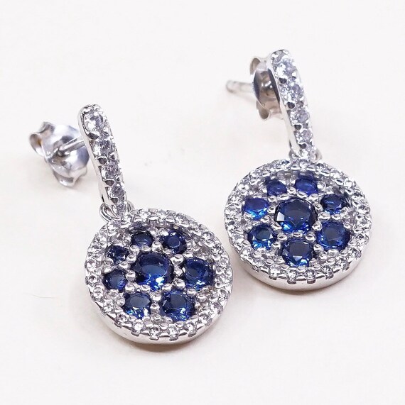 Boucles D'oreilles Vintage En Argent Massif 925 - Occasion En Bon état