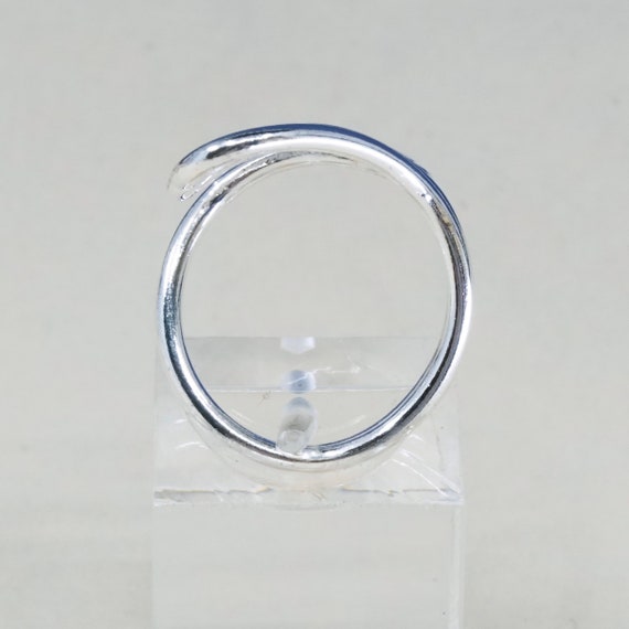 Size 5, Vintage sterling silver handmade ring, 92… - image 7