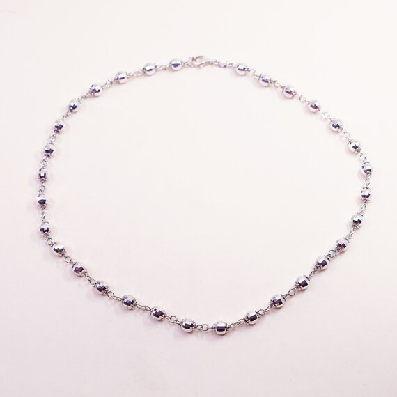 20” 7mm, vintage Italy Milor Sterling silver necklace… Gem