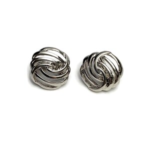 Boucles D'oreilles Clips Monet - Créateur Américain Vintage - Doré Bi-color Occasion
