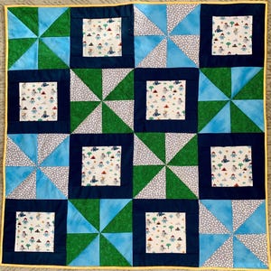 NEW* Pre-Cut Baby Quilt Kit - Forest Animals Baby Quilt - includes Pattern, Directions, Pre cut Fabric, easy sewing kit, baby gift