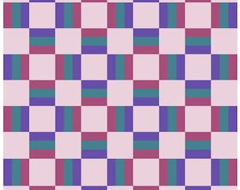 Squares and Stripes Baby or Small Quilt Digital Pattern