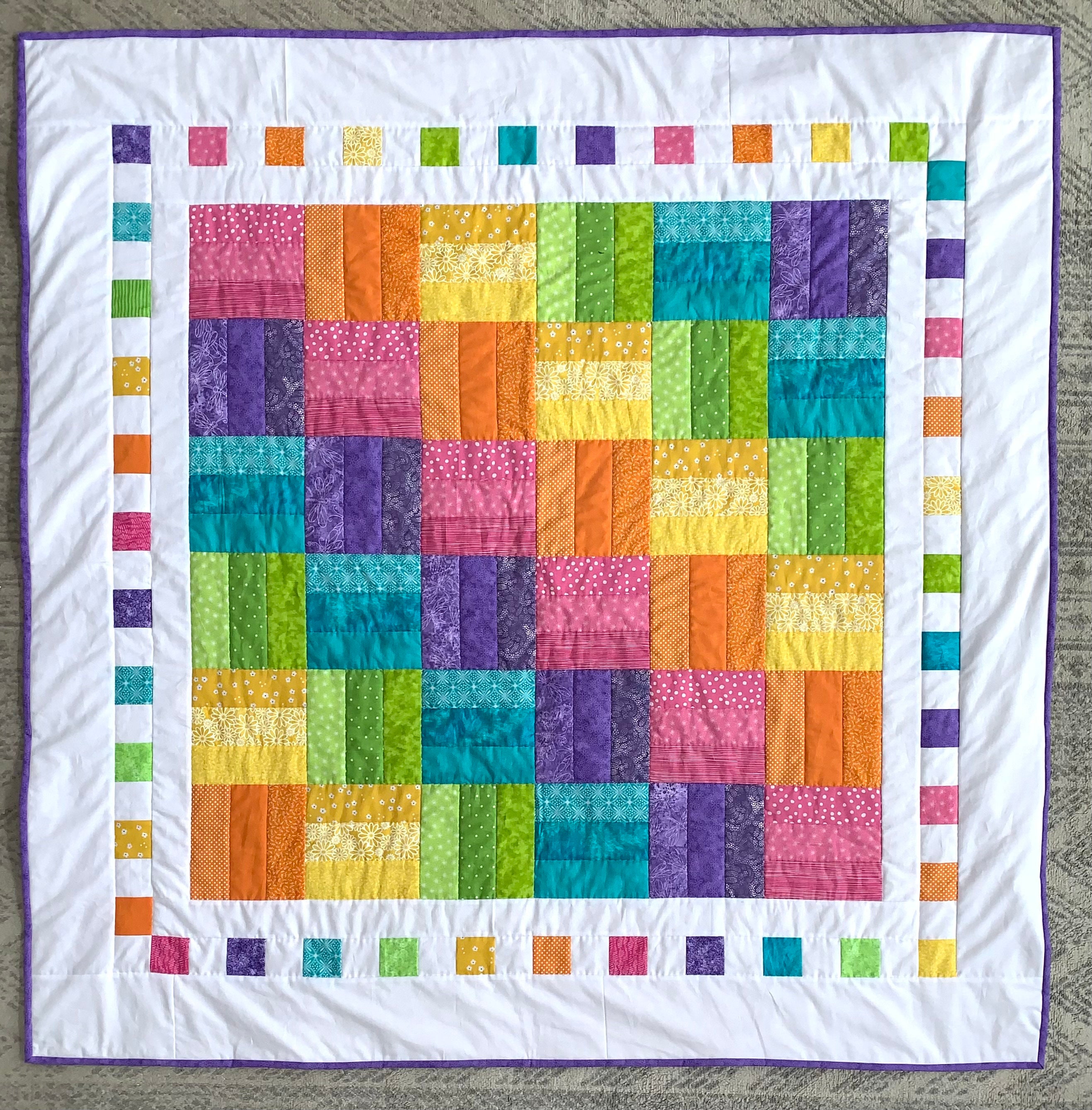 Beautiful 9 Woven Star Quilt Pre-cut Block Kits, L@@K