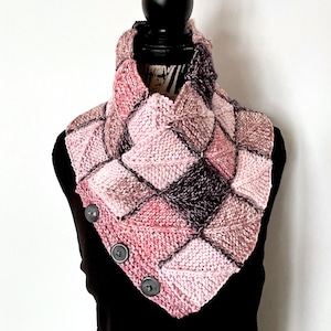 Stained Glass Cowl | *DIGITAL PDF PATTERN* | Scarf Neck Warmer Pattern