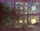Hellraiser Aged Lament Configuration Brass panels. Puzzle box Pinhead Set 1