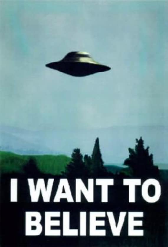 I WANT PT. 1 フォトブック X-FILES - I Want to Believe Poster UFO Full Size Mulder - Etsy