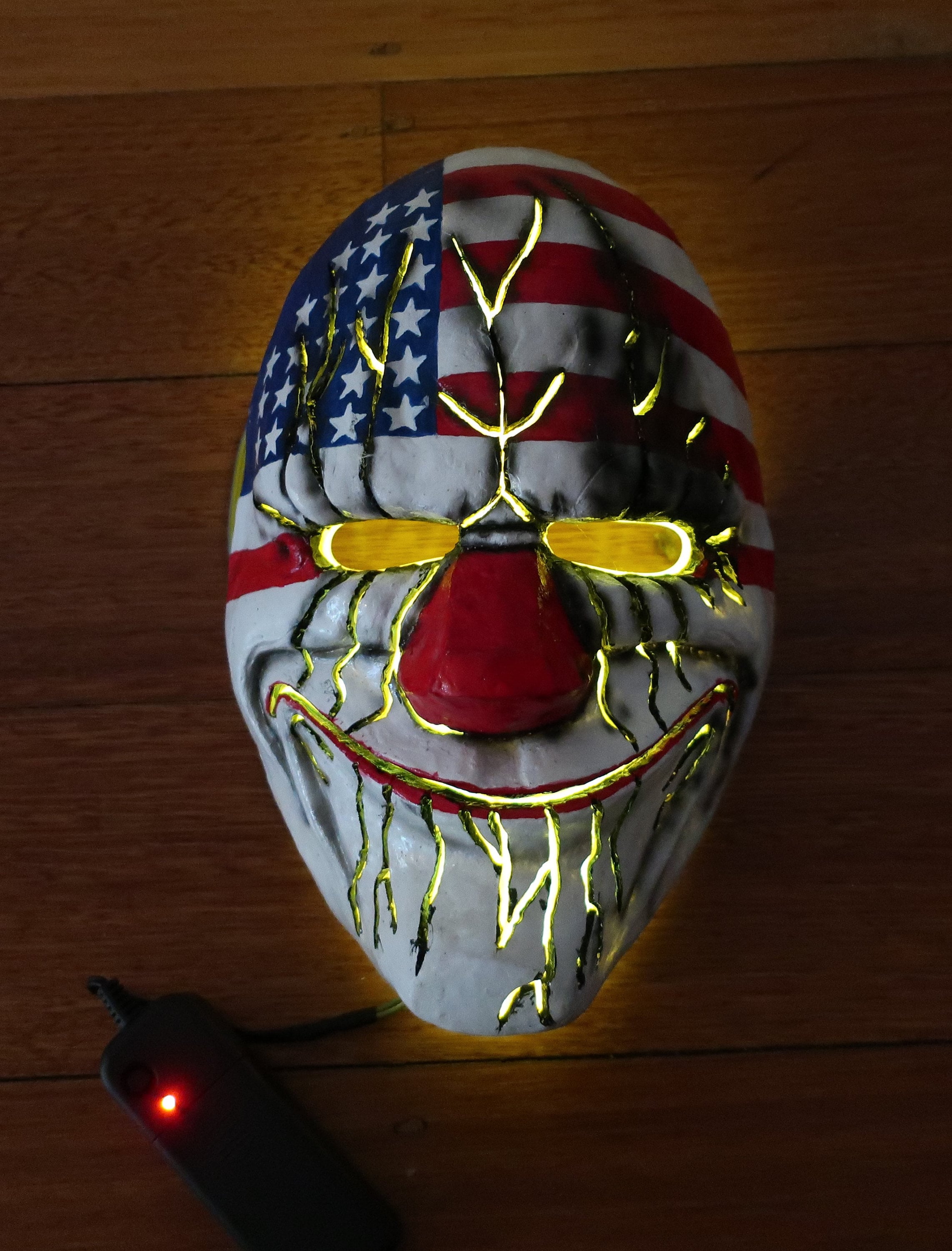 Mask Mega Dallas EL Wire Mask Etsy