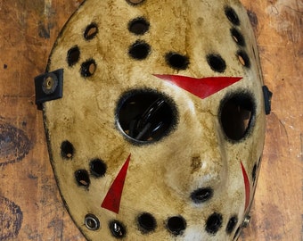 Jason Voorhees Friday The 13th Fibreglass hockey mask  VS Freddy