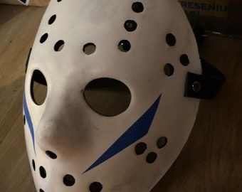 Jason Voorhees Friday The 13th Fibreglass hockey mask Part 5. Finished and ready to ship.