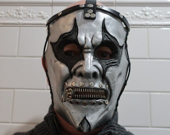 Slipknot Jim Root Silver Iowa mask. Finished and ready to ship.