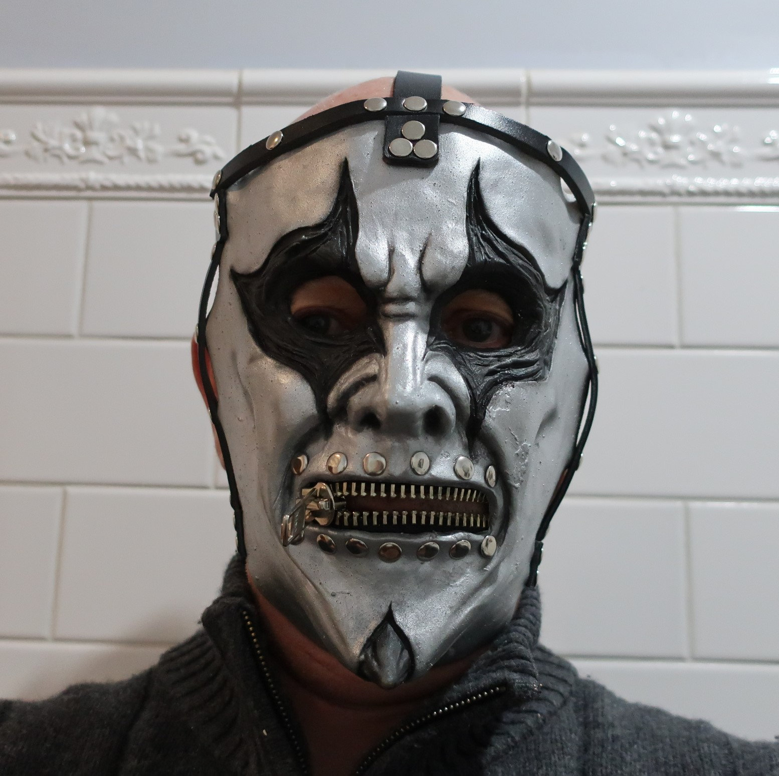 Slipknot Jim Root Silver Iowa Mask. Finished and Ready to Ship. - Etsy