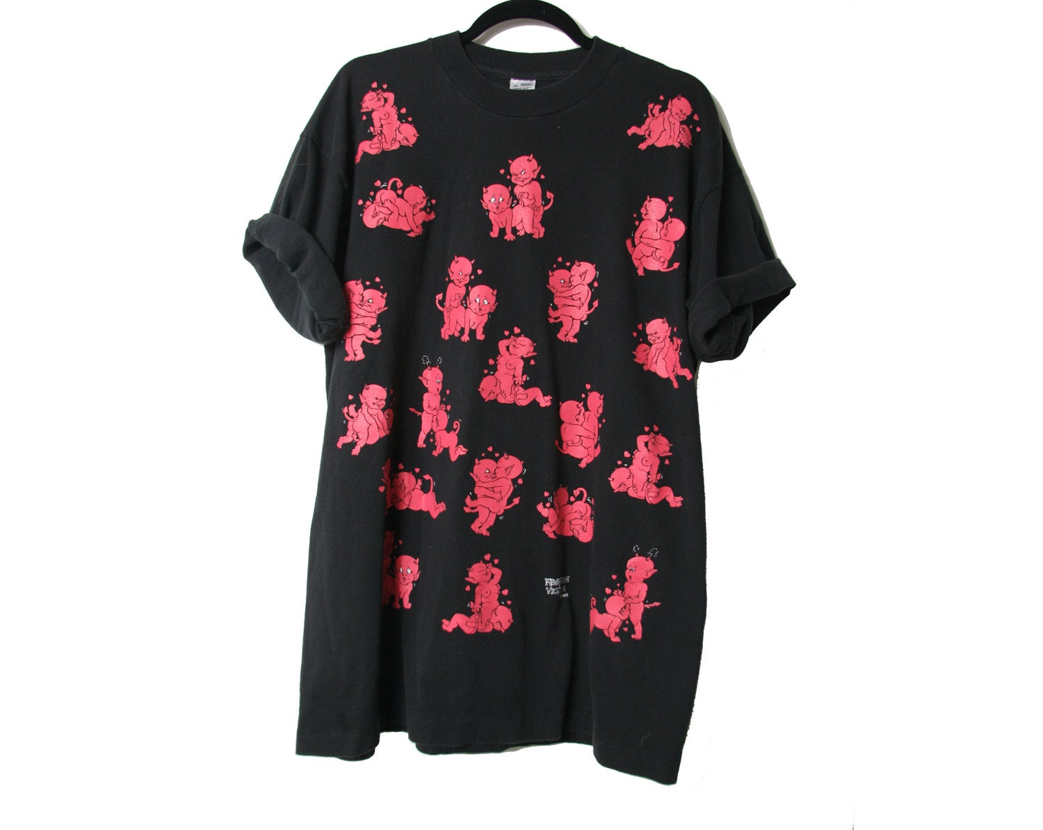 RESERVED Vintage 90s Fashion Victim Lil Devils Sex Positions T