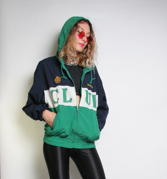 Vintage 90s Sporty Bomber Jacket Bossini Sports International