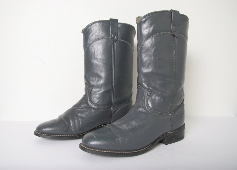 grey roper boots