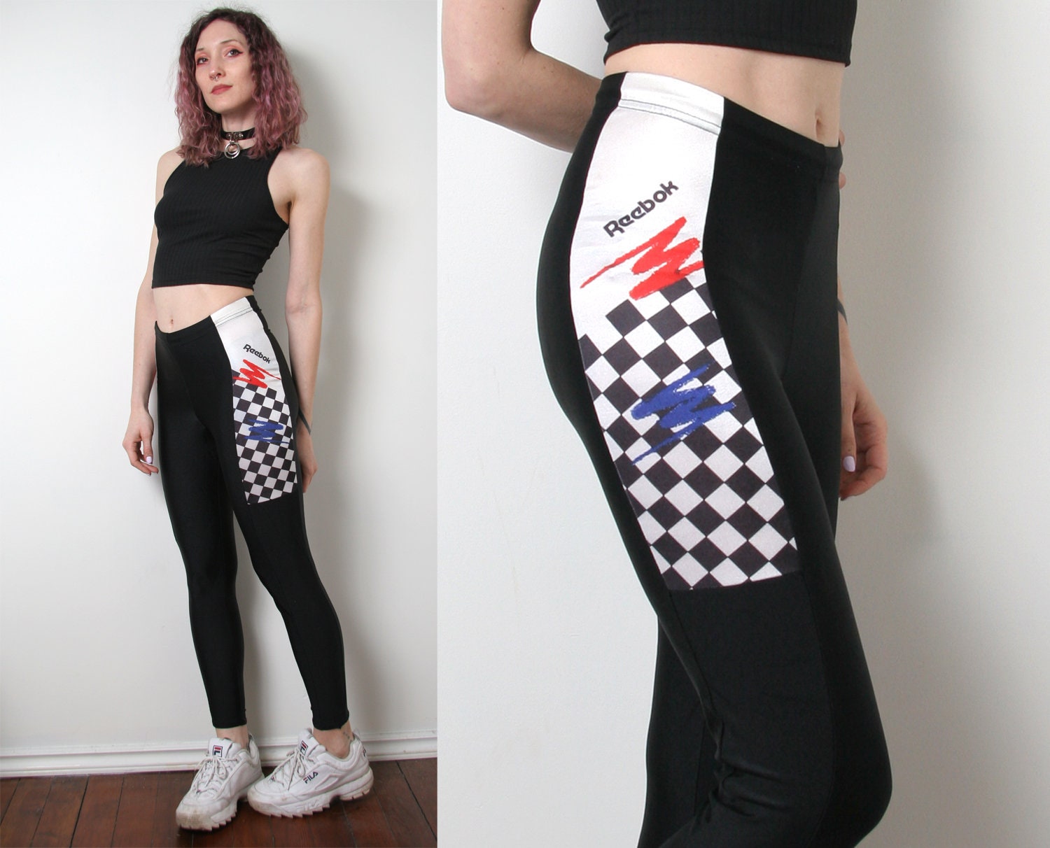 80s Vintage Reebok Spandex Tights 