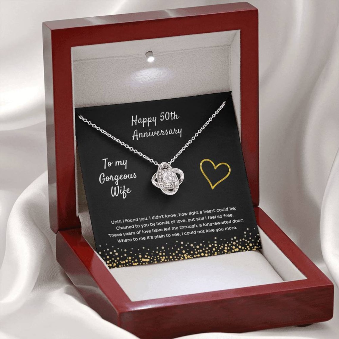 Cadeau danniversaire de cinquante ans pour femme. Collier du | Etsy