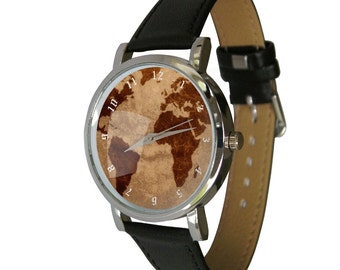 Vintage World Map design watch, World Map, Old map,  old world map