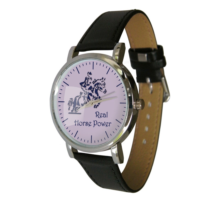 Horse Power design watch. ideal horsey Gift Idea for any equine Lover mens watch womans watch image 1