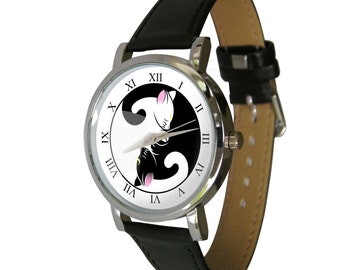 YinYang Cat watch, Cat Lovers Gifts, Christmas gifts for cat lovers, gifts for daughter from Dad, for wife, stocking filler, for him,for her