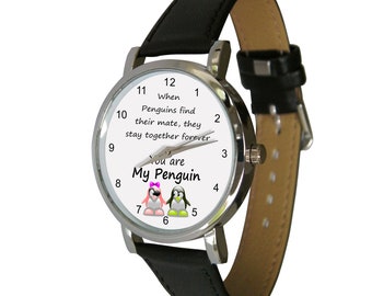 Penguins Forever Gift Watch, best valentine gifts, Valentines gift for, gift for him, Gift for her, Gift for Husband, Valentine Gift Idea