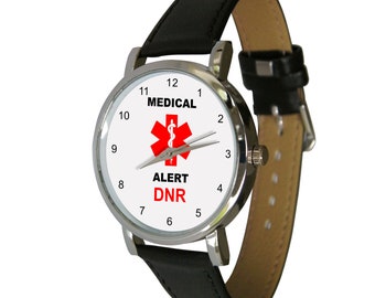 Medical Alert Watch, DNR. Medical alert Do Not Resuscitate, DNAR, Adult Size