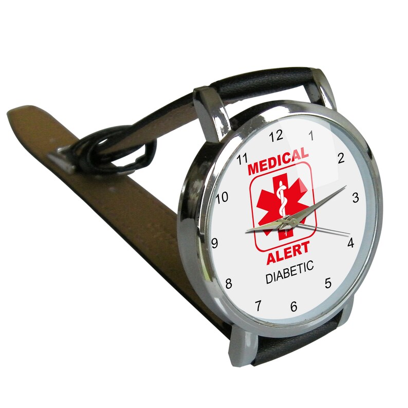 Medical Alert Watch Diabetic. Medical alert medication. Adult Etsy