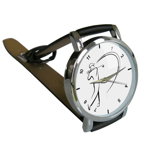 Analogue Golf Watch, Golf Design Face, Golf Themed Gifts for