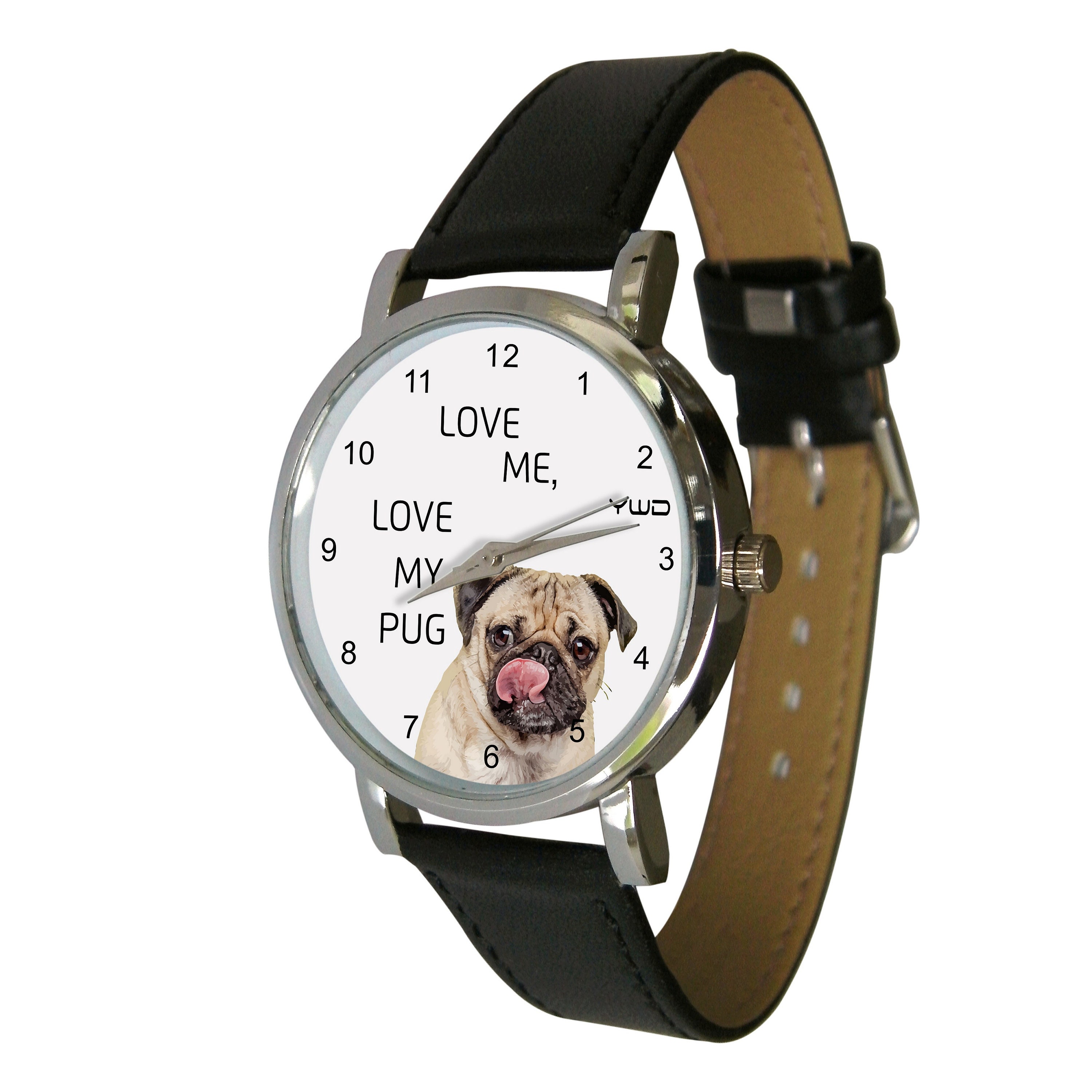  Pug Love Printed Watch Strap Compatible with