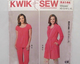 Kwik Sew 3826 Misses Dress /& Top Sewing Pattern Sz XS-XL Sealed