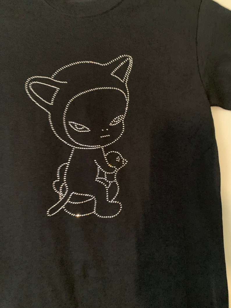 Yoshitomo Nara T Shirt Harmless Kitty Cat Rhinestone T Shirt - Etsy
