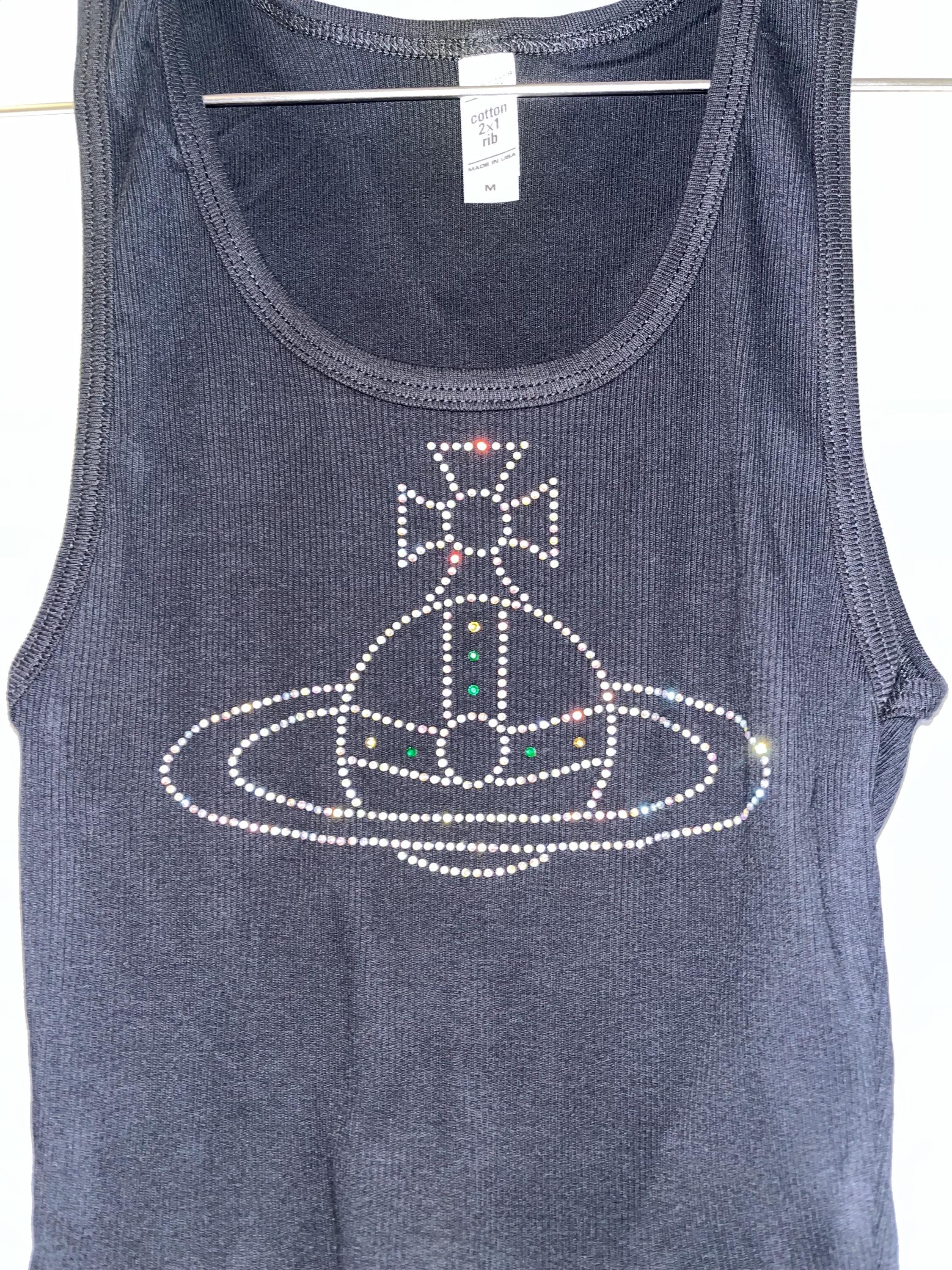 トップス VIVIENNE WESTWOOD design tanktop Vivienne Westwood Red Label Orb Embroidered Tank Top for