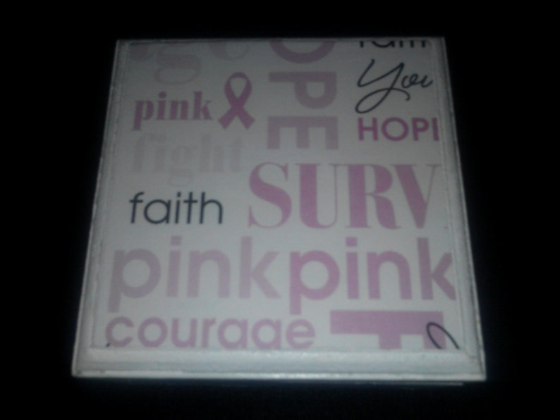 Gift Jewelry or Keepsake Box. Pink FREE GIFT with Purchase Breast Cancer Awareness Decorative