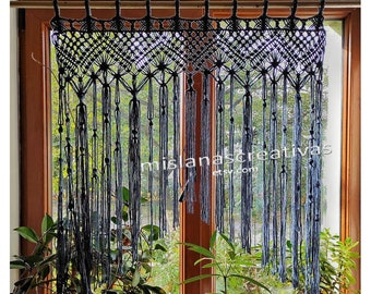 Macrame Curtain. Macrame wall art.Macrame Wall Hanging.Window Curtain.Decor Macrame.