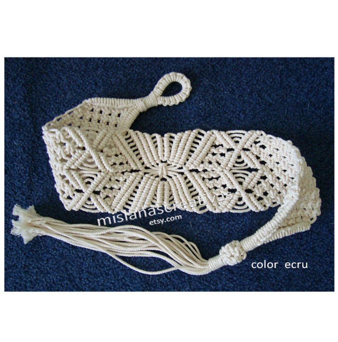 macrame tie backs pattern