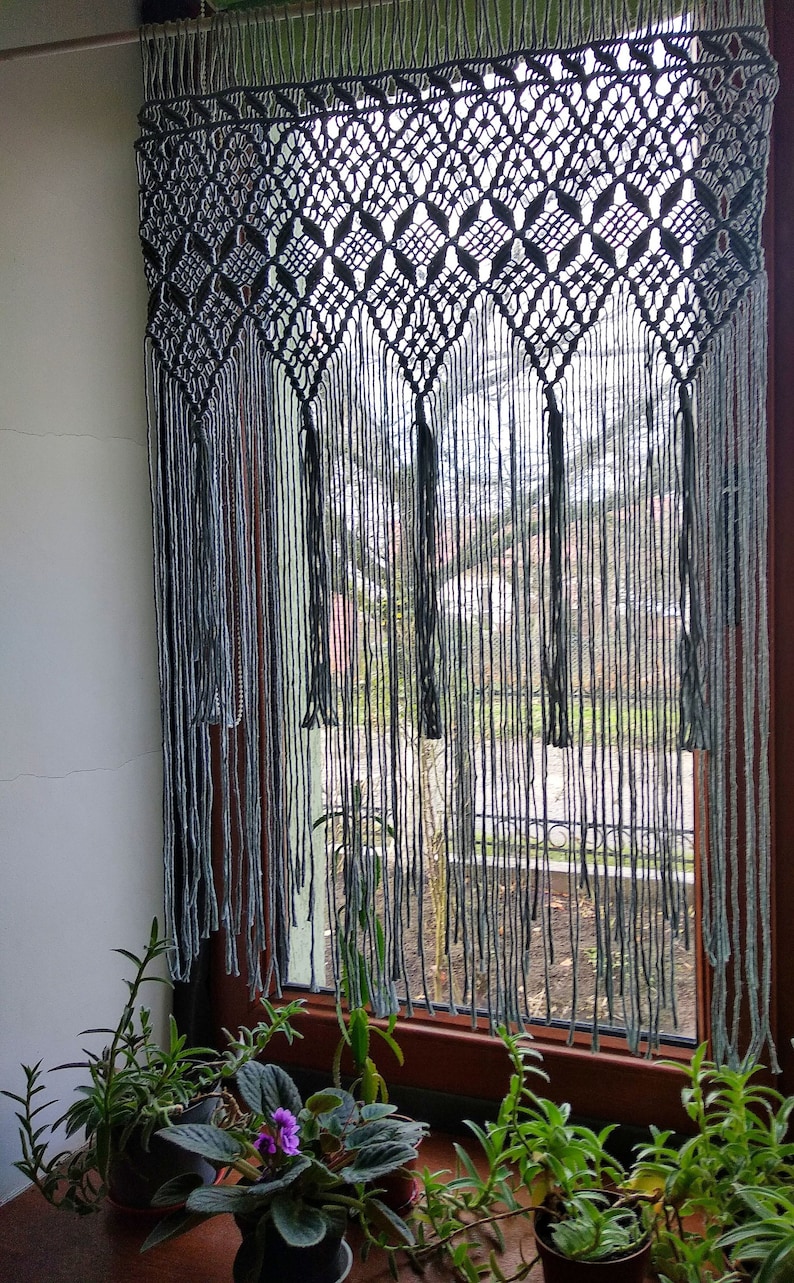 PDF Instructions Macrame Curtain, Handmade macrame. image 4
