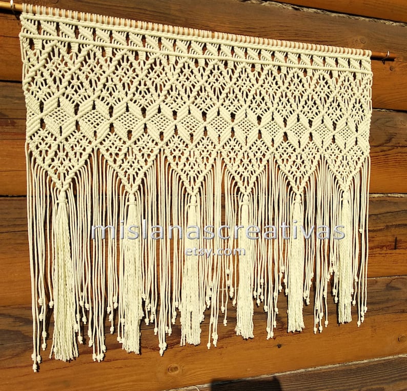 PDF Instructions Macrame Curtain, Handmade macrame. image 5