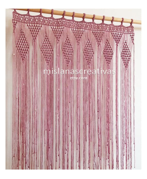 Fenster Curtain Macrame Wandkunst Makramee Vorhang Makramee Etsy