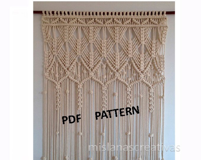 Макраме шторы на окна схемы