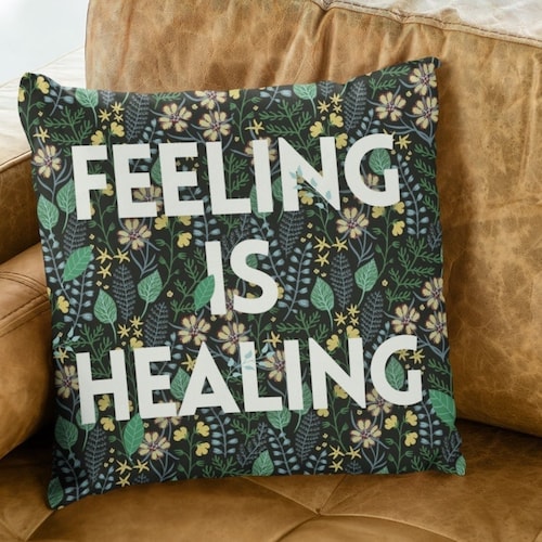 Multicolor Therapy Is Cool Self Care Mental Health Awareness Gift Women Throw Pillow 18x18 Mind and Body Apparel Co Multicolor Therapy Is Cool Self Care Mental Health Awareness Gift Women Throw Pillow 18x18 Mind and Body Apparel Co