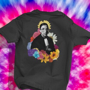 Ruth Bader Ginsburg Shirt Feminist Shirt Fan Gift Colorful Vintage Gift Ideas Flower Power RBG Queer LGBT image 2