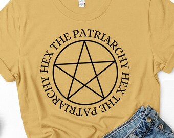 Hex the Patriarchy smash the patriarchy feminist tshirt by Fourth Wave Apparel witchy shirt feminism Halloween shirt women witchy clothing