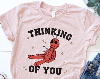 Thinking of You retro smash the patriarchy voodoo apparel gift shirt t-shirt funny seventies cartoon