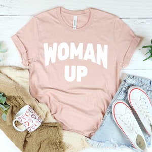 Woman Up shirt, Fourth Wave Apparel, workout shirt, feminist clothing, feminist shirt, feminist t shirt, yoga shirt gym shirt feminism image 1