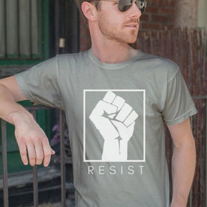 Feminist Shirt: We Rise, Michelle Obama, when they go low we go high by Fourth Wave Apparel, feminist shirt, resist, persist, feminism image 4