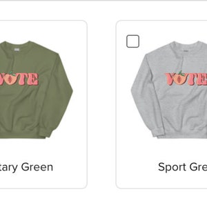 Vote Feminist Sweatshirt Abortion Rights Biden 2024 Anti-Trump crop top Election 2024 Pro Abortion Pussy Power image 8